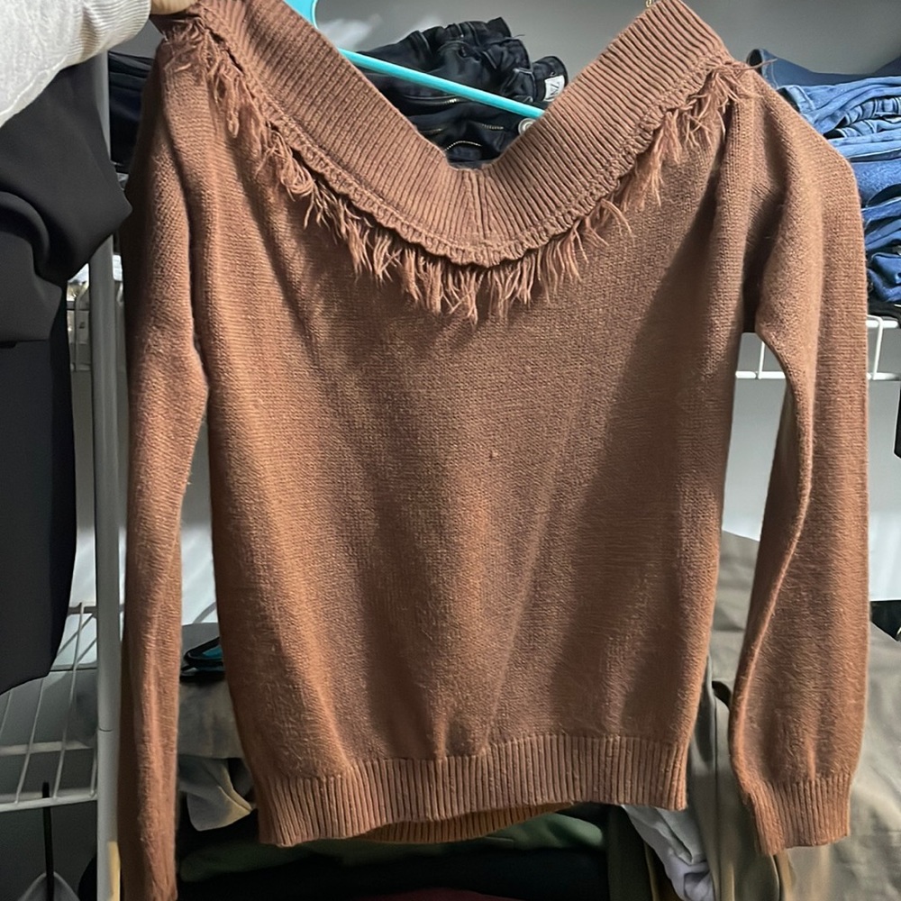 Off the shoulder sweater